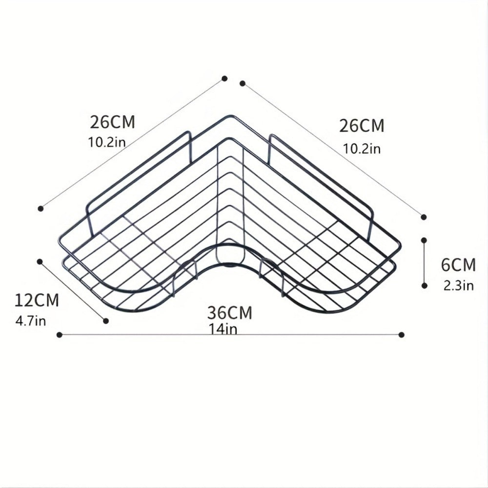 Eck - Duschregal ohne Bohren - Selbstklebend & Platzsparend